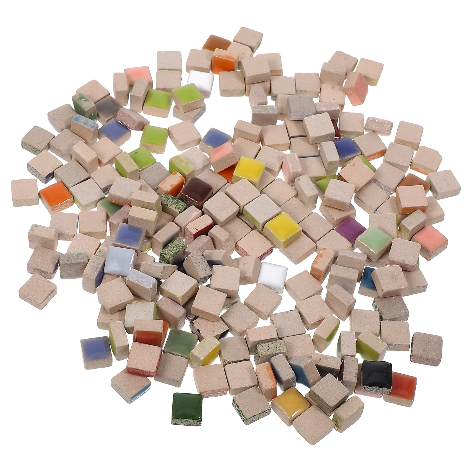 

200g Ceramic Tiles Small Square Crafts Accessories Pieces Ideal Home Decor Bath Kitchen Walls DIY Projects Tools