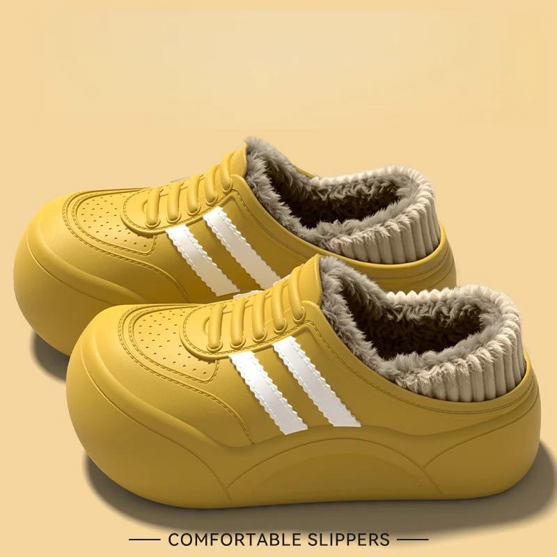 2026 Winter Women Cotton SlippersOutdoor Antiskid Warm Slippers Indoor Memory Foam Sole House Slippers Fashion Casual Shoes