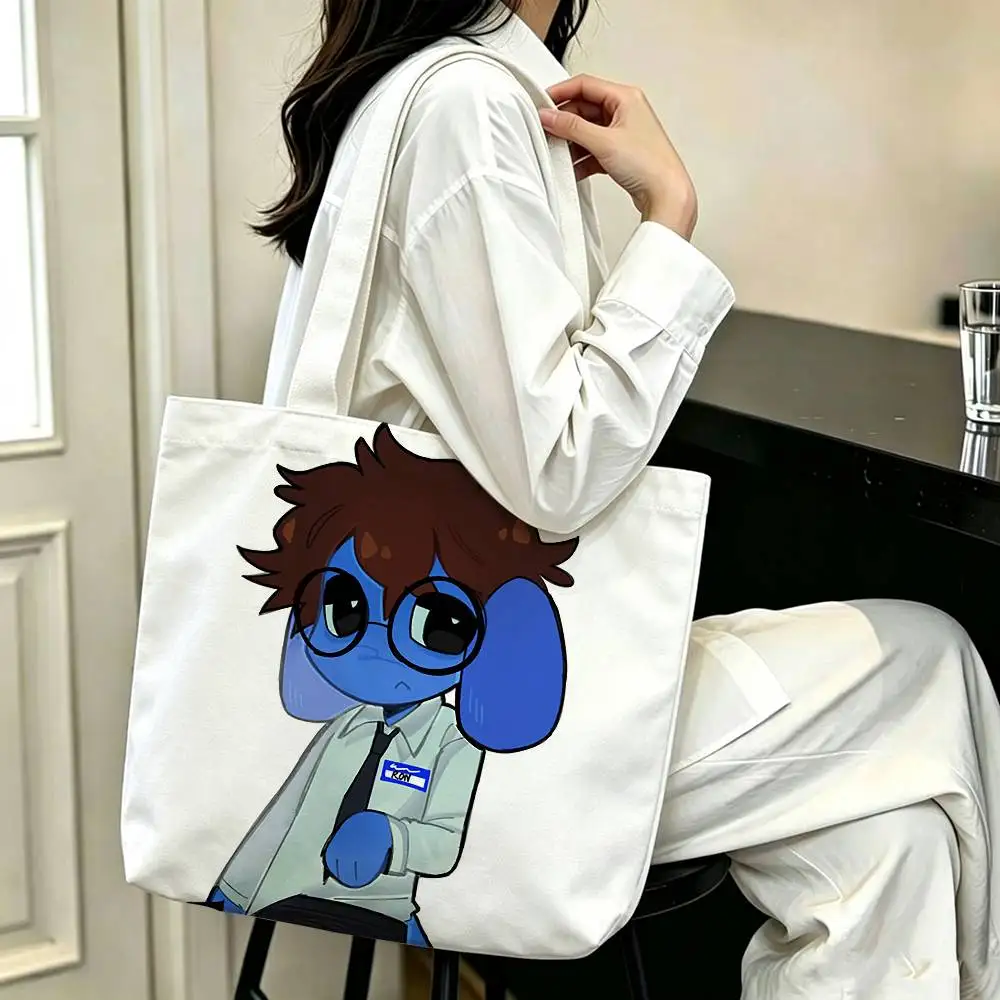 Animal Ron   Printed Canvas Tote Bag Shoulder Bag Commuter Mommy Shopping Bag