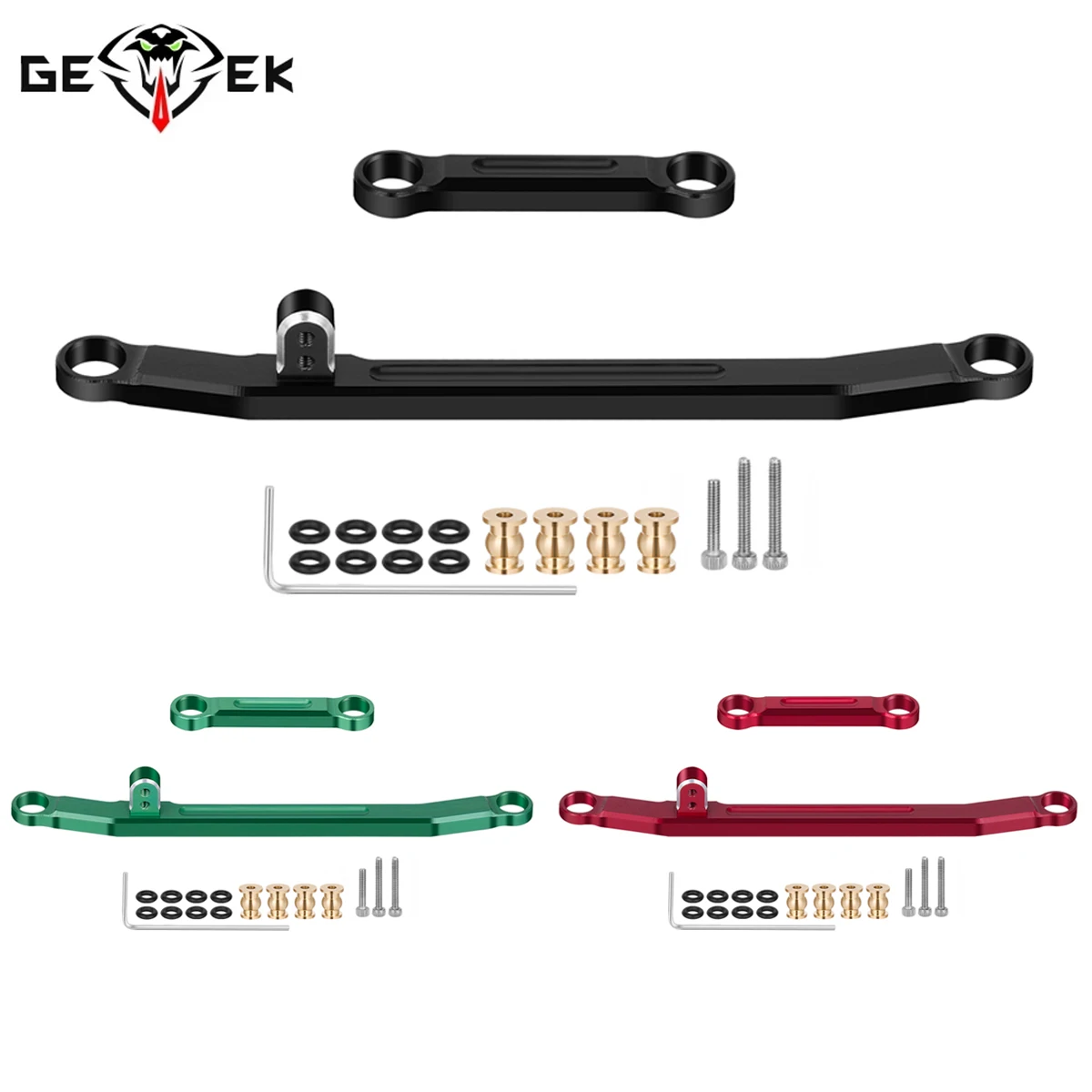 CNC-Aluminium-Lenkstangen-Upgrade-Teile für 1/24 Axial SCX24 Deadbolt C10 JLU Gladiator Bronco RC Crawler Car