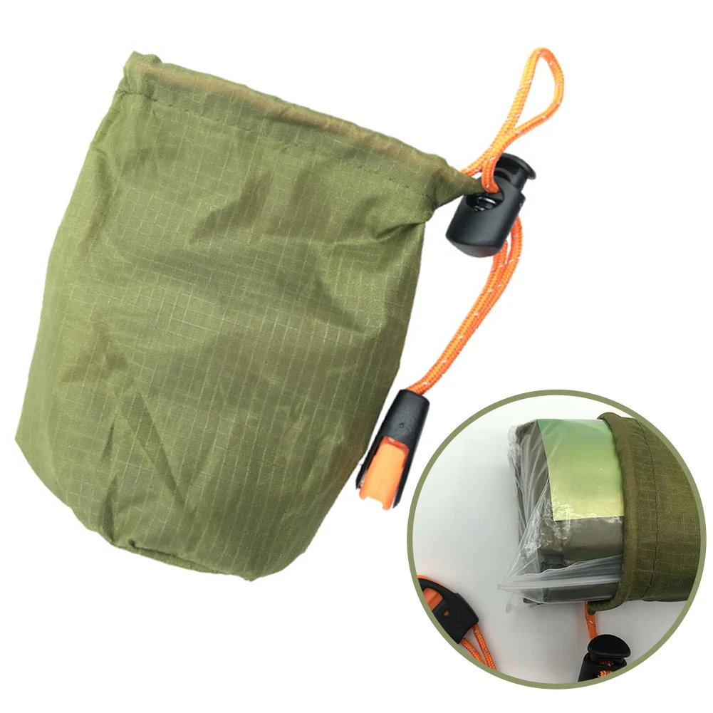 Polyester 210T Sleeping Bag Storage Bag Storage Pouch Whistle Outdoor Camping Sleeping Bags  For Storing Aluminum Film Sleeping