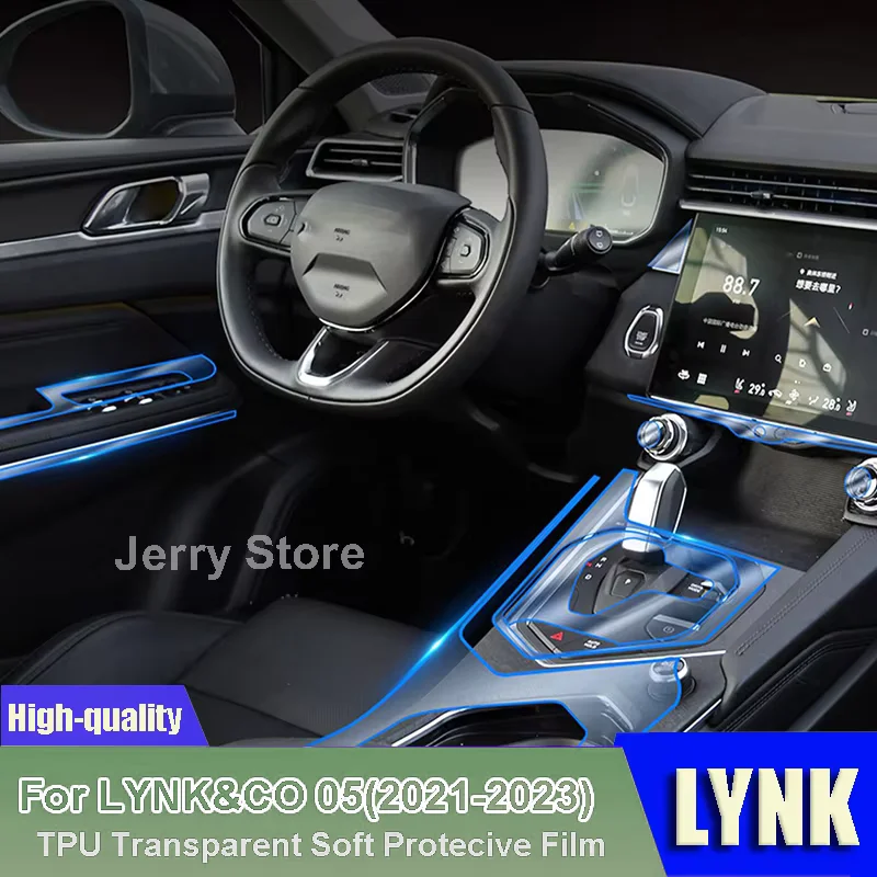 

For LYNK&CO 05 (2021-2023) Car Interior Center Console Transparent TPU Protective Film Anti-scratch Repair Car Stickers