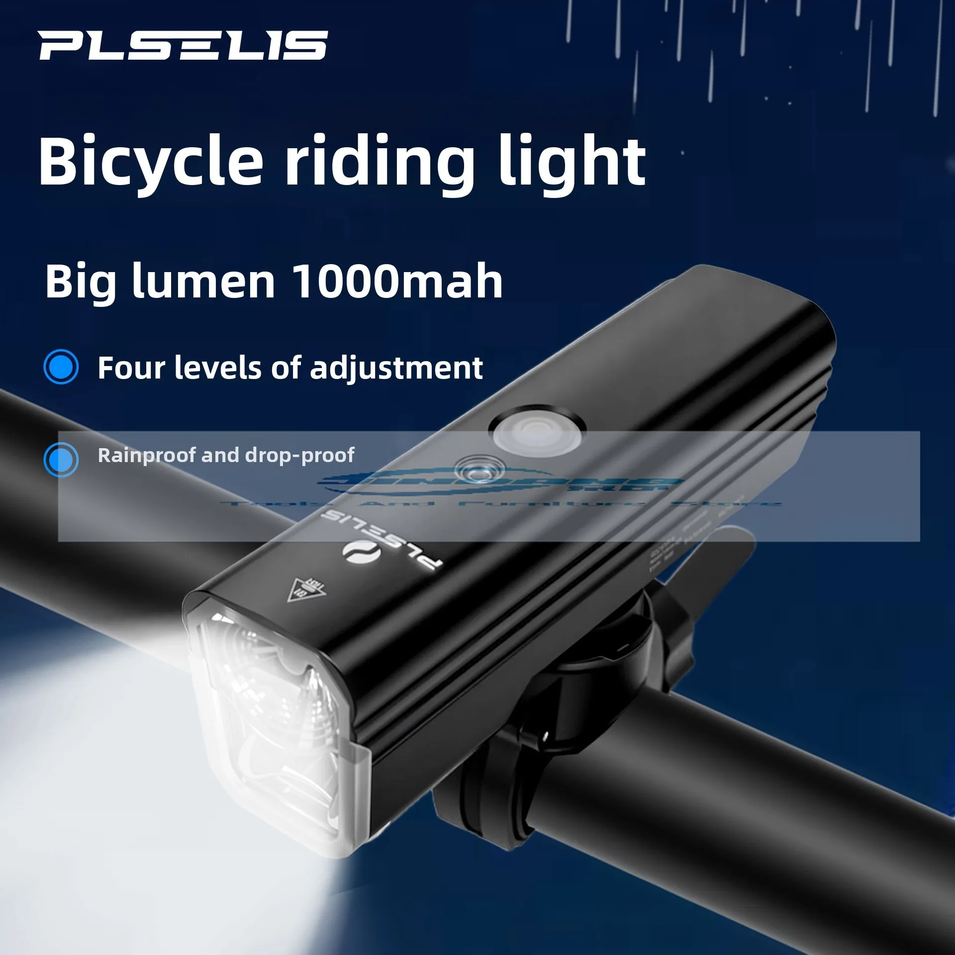 

Plselis Велосипедная фара Type-c Интерфейс для зарядки Непромокаемый сверхлегкий фонарик Велосипедный пакет