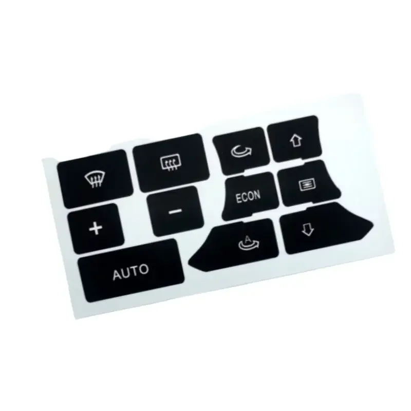 Dashboard A/C Button Repair Kit Stickers Dash Climate Control Switch Sticker Decals for AUDI A3 8P 2003-2012