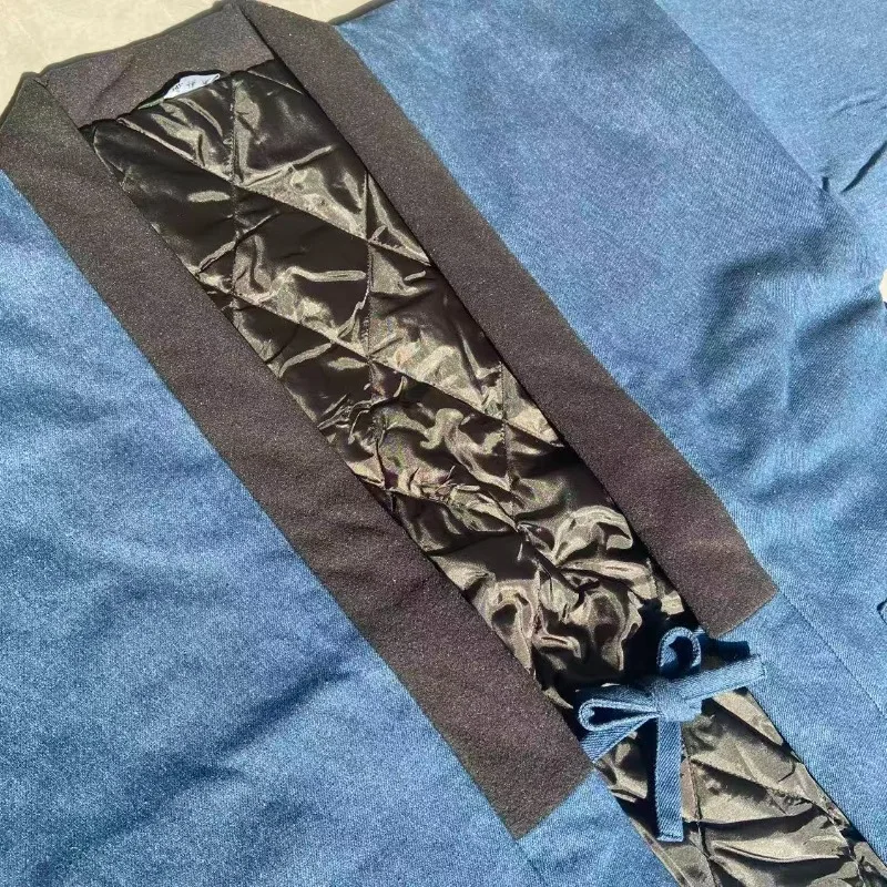 الرجال النساء الدنيم Hanten سترة الشتاء كيمونو سترة النمط الياباني النيلي الأزرق معطف Noragi للجنسين فضفاضة تناسب ملابس العمل أبلى #3