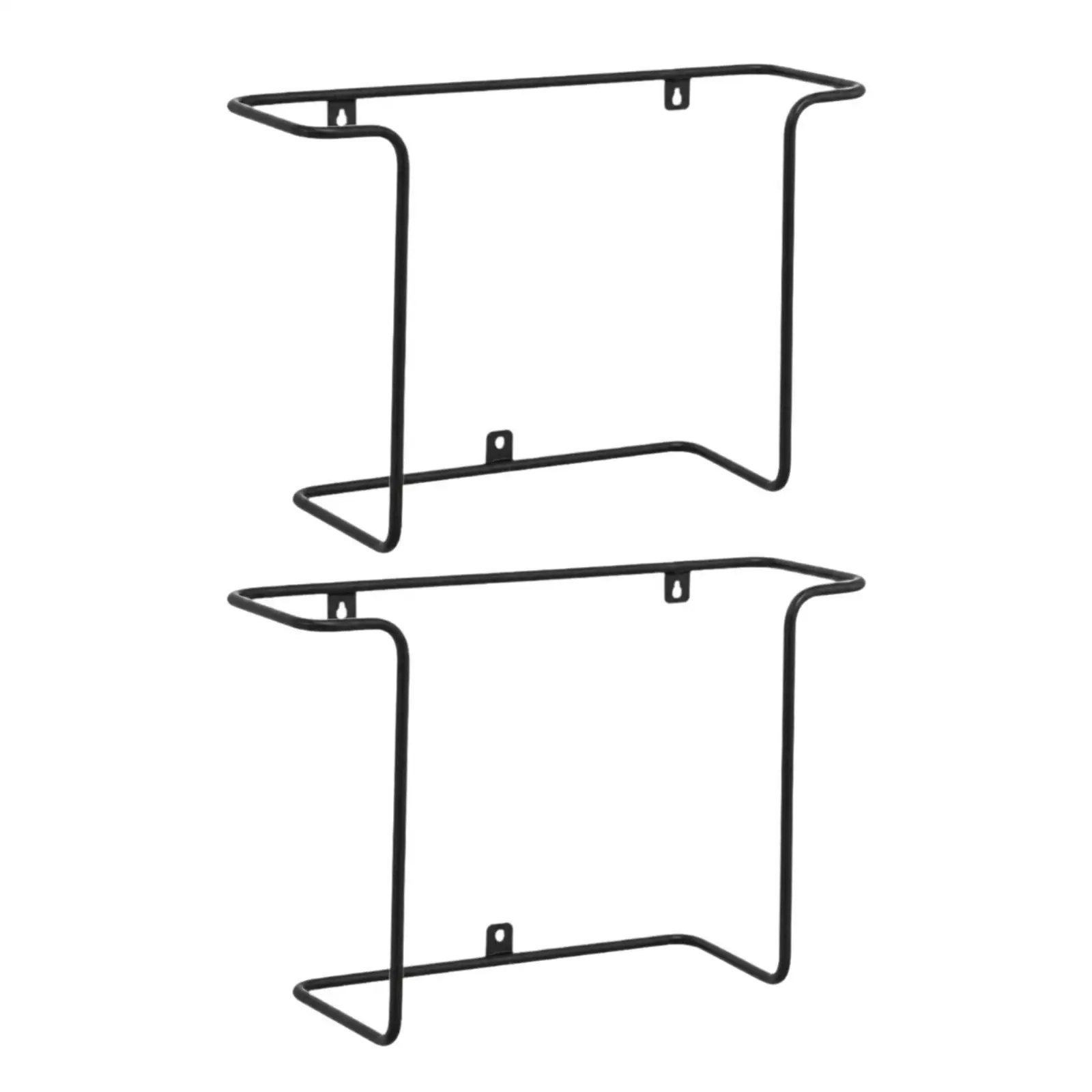 Wall-Mounted Vinyl Record Display Rack Baked-Paint Finish Single-Tier Wire