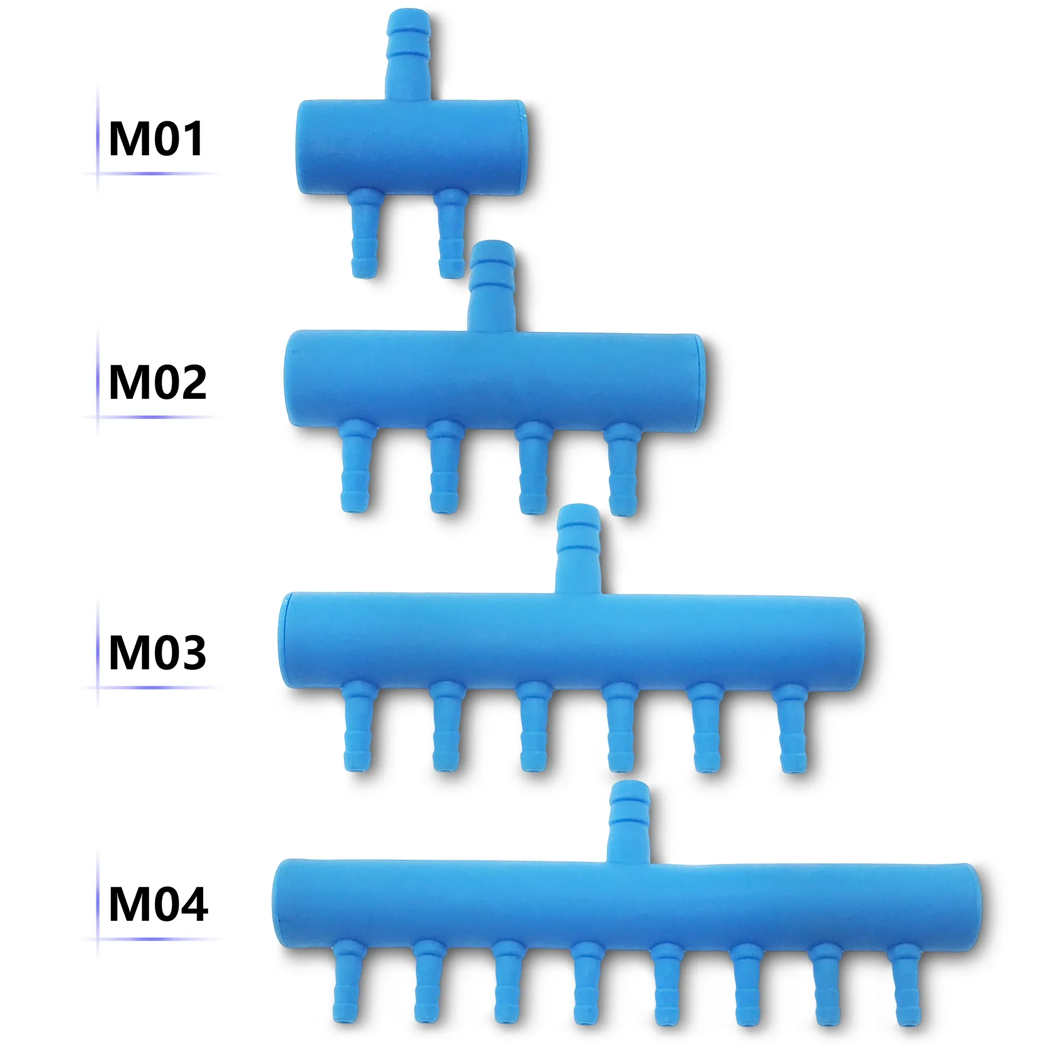 8mm tot 4mm Luchtstroomverdeler Pomp Connector Plastic Pijp Splitter Aquarium Zuurstof Split-flow connector Buis Pijpverbindingen