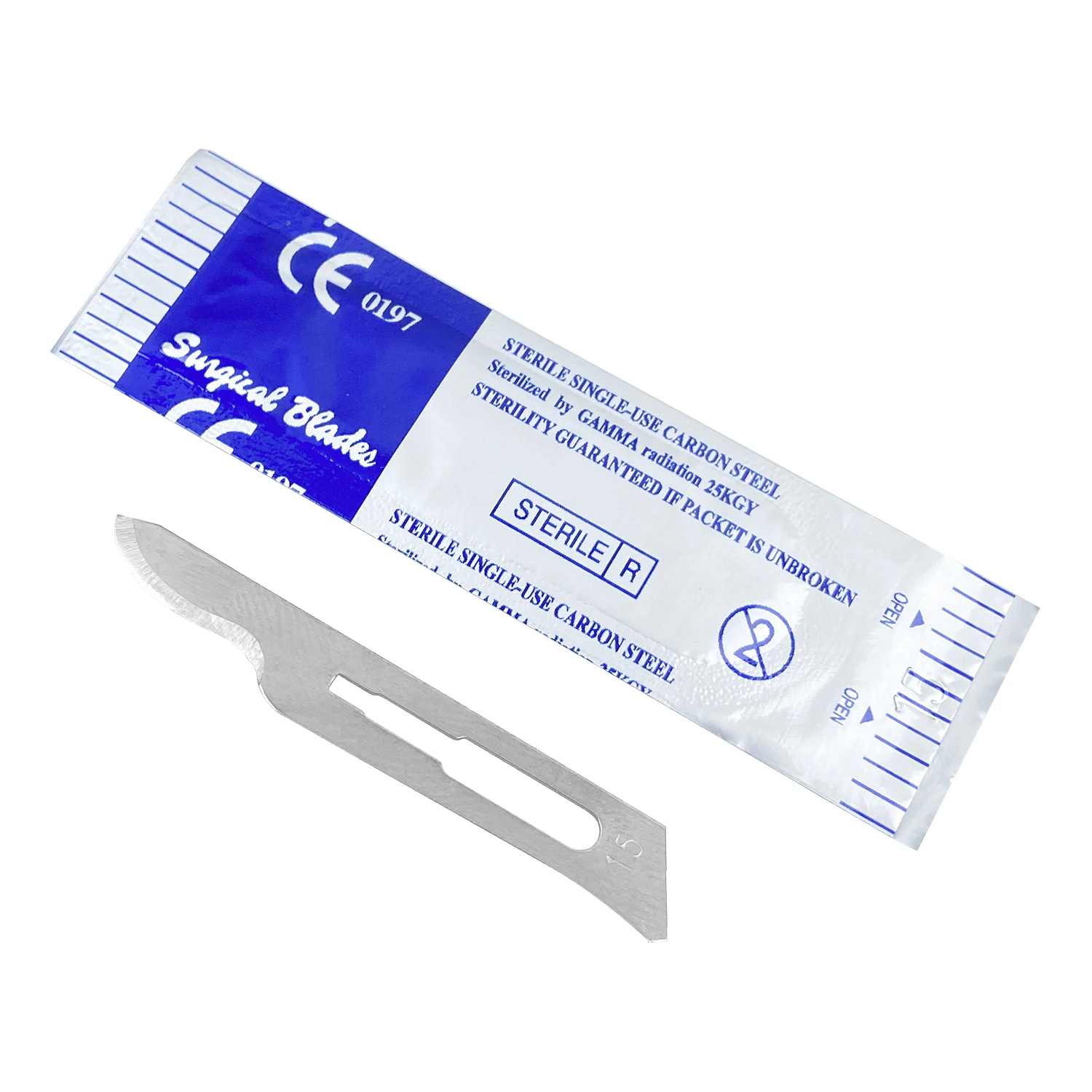 100pcs/Box JOLANT Dental Surgical Scalpel Sterilized Blades Carbon Steel Size 10# 11# 15# Optional