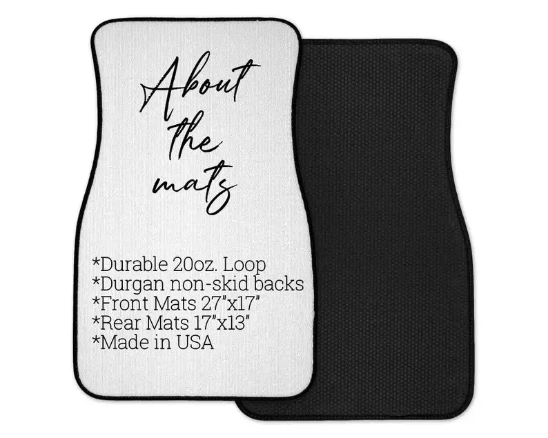 Space Nebula Car Mats, Personalization Available