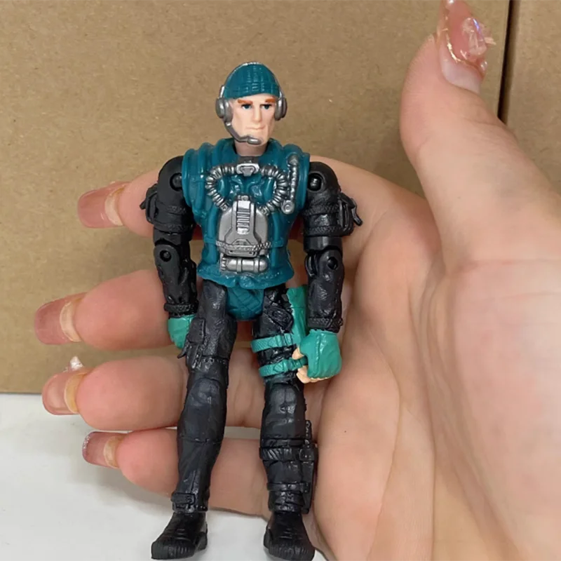 Żołnierz w skali 1:18 Figurka akcji Ruchome stawy Model 3,75 cala Ruchome figurki Ozdoby na prezenty Zabawka Statyczna dekoracja