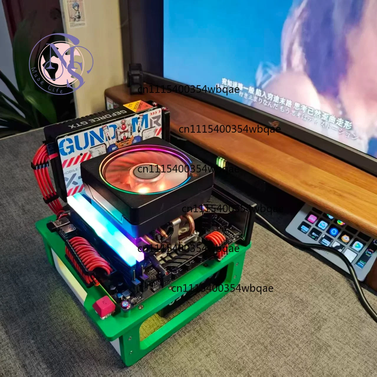 3D Printed Open Frame Air Cooling Case, ITX MATX Hardware Test Bench, Mini Computer Case