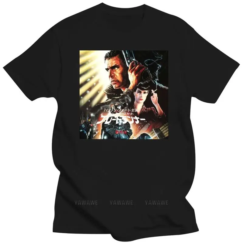 T-Shirt Blade Runner Bladerunner Movie Poster Japan Japanese Retro Vintage 80S Gym fashion cotton Tee Shirt beach man t shirt