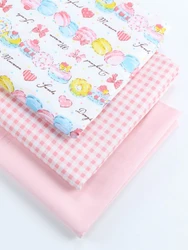 160x50cm Sweet Princess Dress Cloth Cartoon Cake Bow Printed  Girls' Bedding Pure Cotton Diagonal