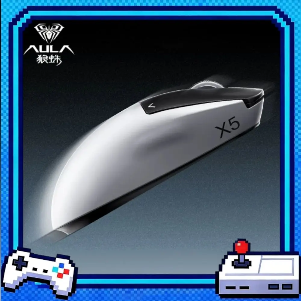 AULA Kunlun X5 Mouse Tri Mode Wireless PAW3955 EVO Long Battery Life SSHS Electromagnetic Micro Switch Gaming Mouse PC Laptop