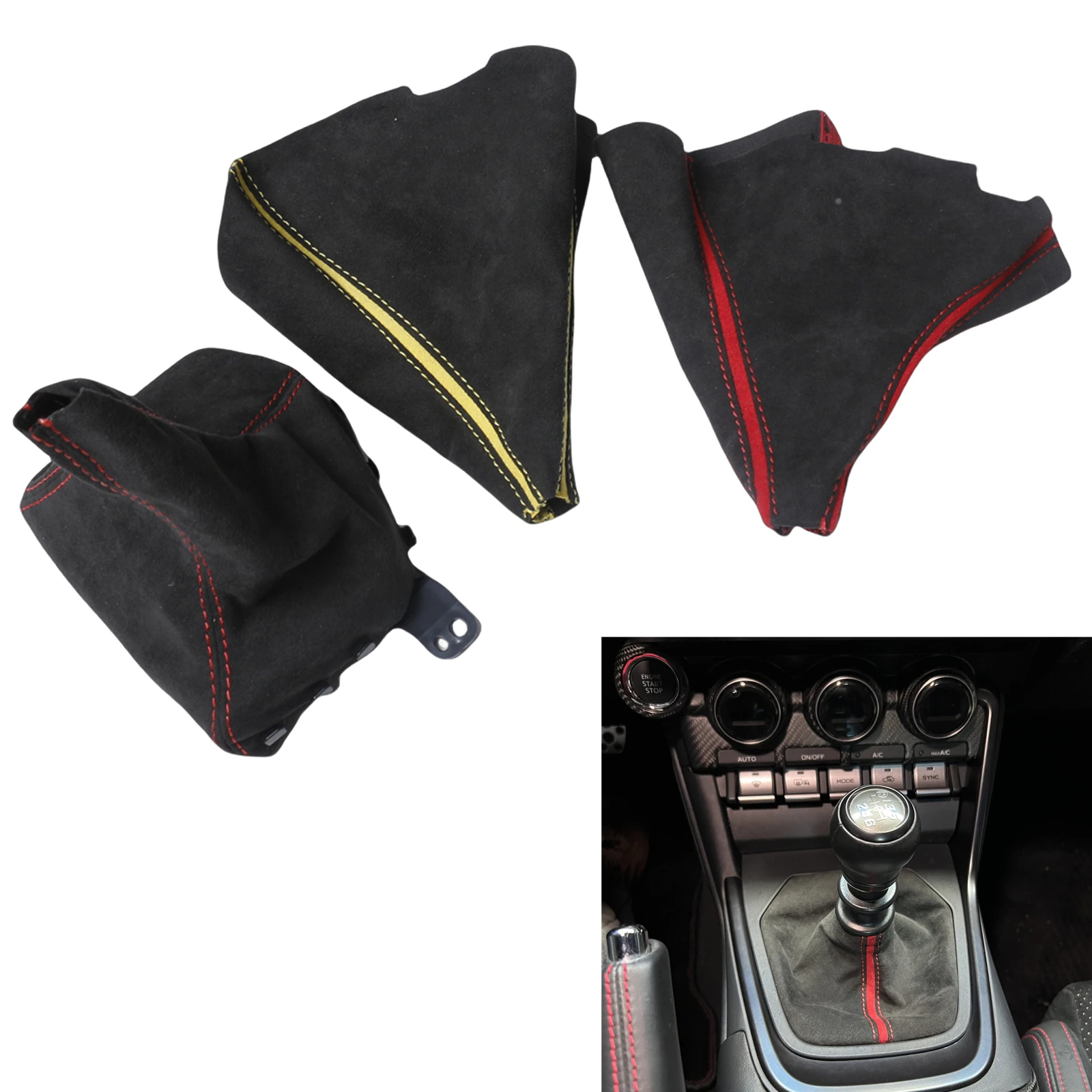 

Car Interior Gear Shift Collar Lever Knob Cover For Subaru BRZ Toyota GT86 2022 2023 2024