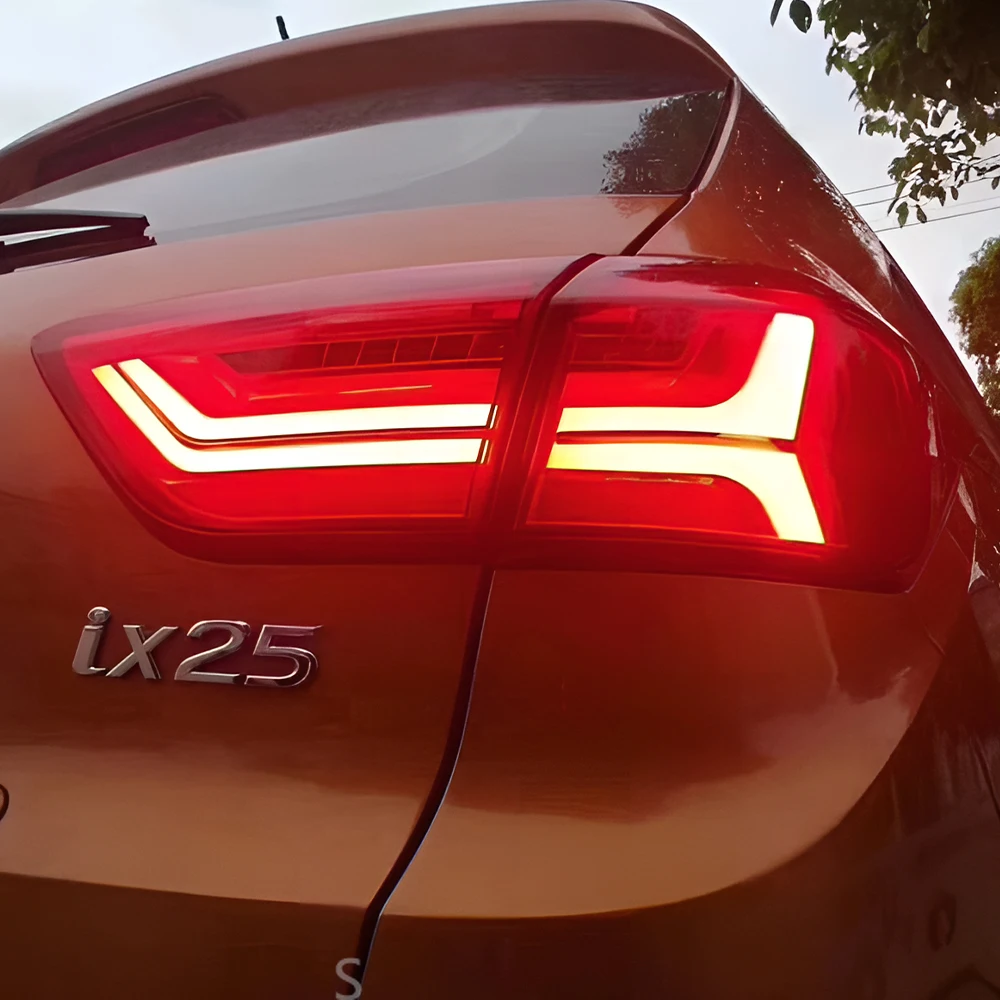 

Автомобильные задние фонари в сборе для Hyundai ix25 2015-2017, светодиодные автоматические задние фонари, обновление в стиле Audi, инструменты для линз динамического сигнала