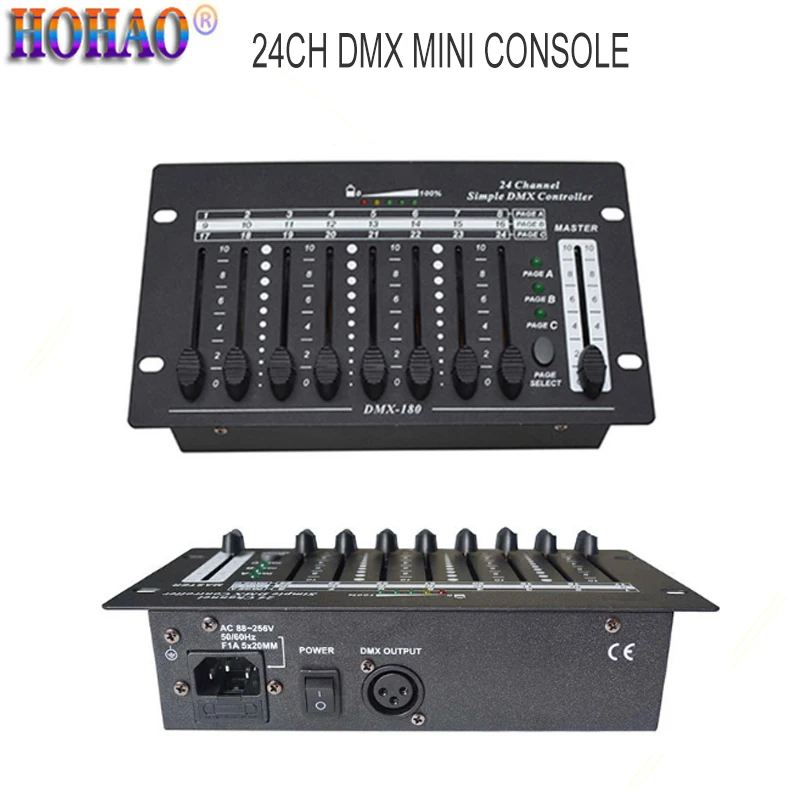 HOHAO 2.4G Wireless DMX512 Transceiver DMX Controller 16/24/32 Mini Console For Party Home Ktv Karaoke Room