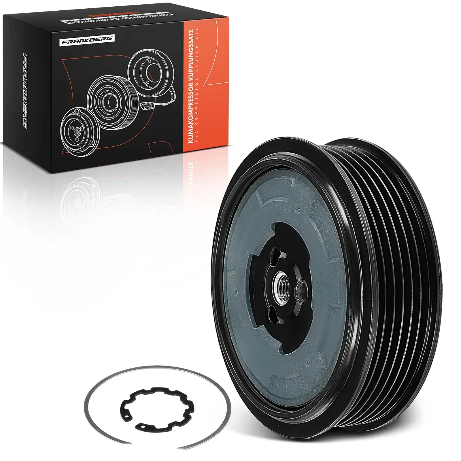 Frankberg 1x Magnetische Koppeling Klimaatcompressor voor VW Touareg Audi A4 A5 A6 A8 Q5 Q7 Seat Exeo 97321 8K0260805E 8E0260805BP
