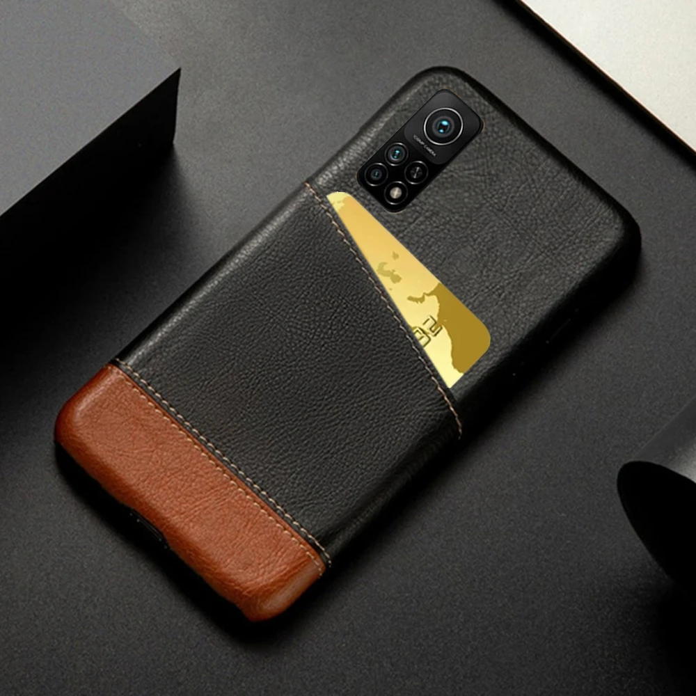 Luxury Leather Wallet Cover for Xiaomi Mi 10T Pro, Note 10 Lite, Business Case for Xiaomi Mi 10 Youth 10I Mi10t Pro 5G