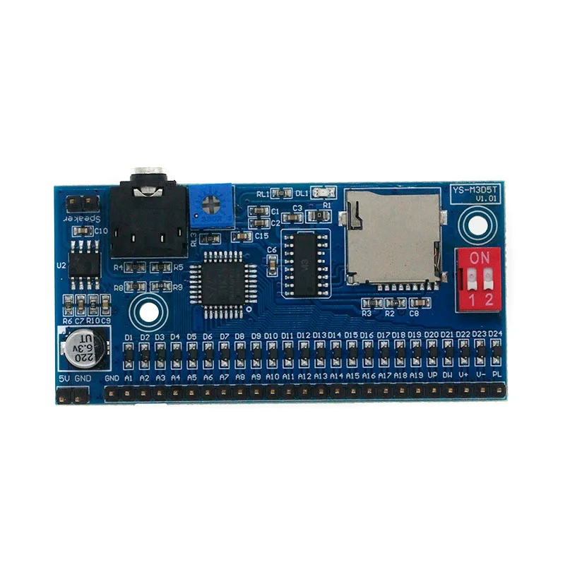 Voice Playback Module MP3 Trigger Once Play Once Microcontroller DIY Control Prompt Announcer M3D5T