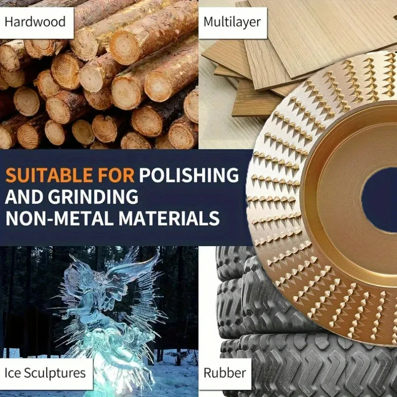 1/3 Buah Roda Pemoles Kayu Roda Pengukir Kayu Cakram Pengamplasan Serbaguna Alat Pembentuk Kayu Cakram Abrasif Diameter Dalam 22Mm