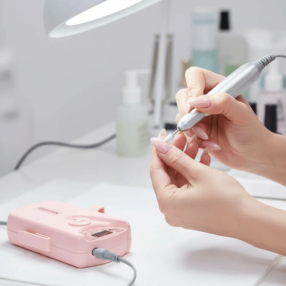 Professional Nail Drill Machine with Drill Bits Low Noise Electric Nail Polisher Dead Skin Removal Multi-functional