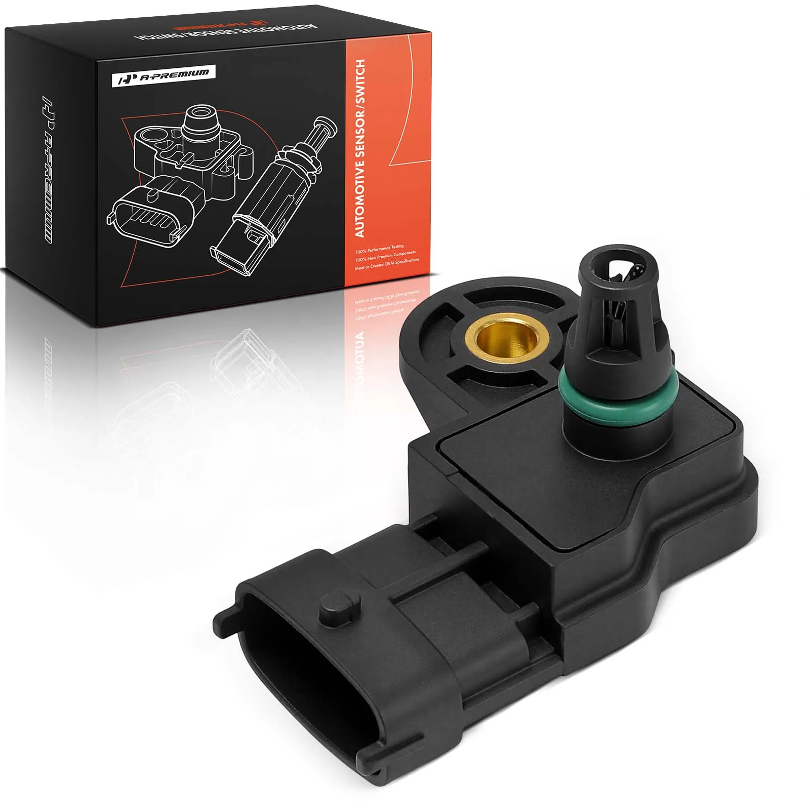 A-Premium Manifold Pressure (MAP) Sensor for Chevrolet Colorado 2016-2022 Express 2500 Express 3500 2017-2022 GMC Canyon