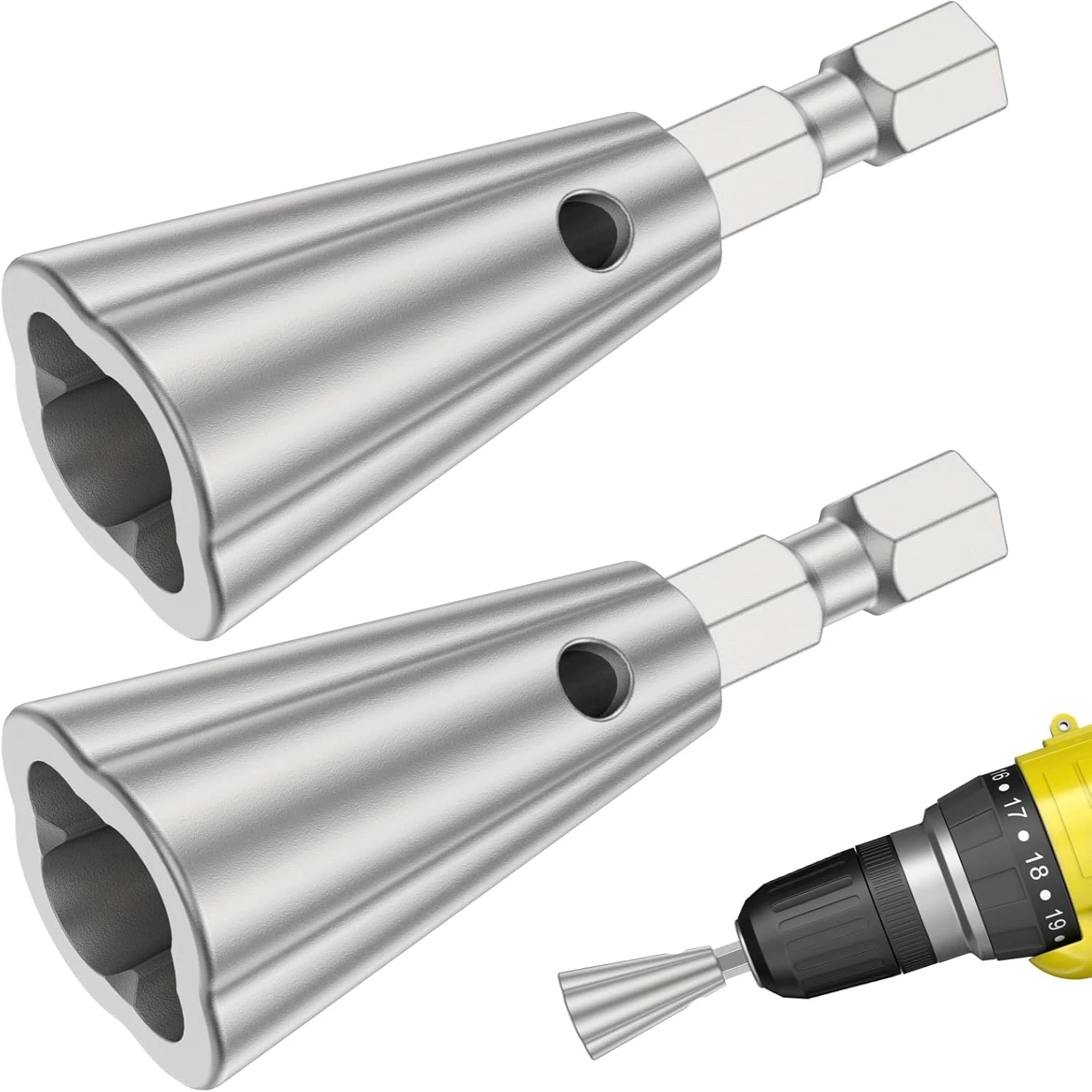

2 Pcs Wire Twisting Tool Set - Automatic Wire Nut Twister and Connector Driver, 2-6 Way Twist Wire Connector for 1.5/2.5/4/6 Sq