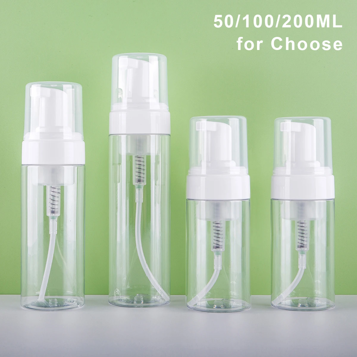 200/100/50ML Tattoo Foam Bubble Bottle Plastic Tattoo Foaming Pump Bottle Diffuser Washing Press Soap Bottle Tattoo Accessories