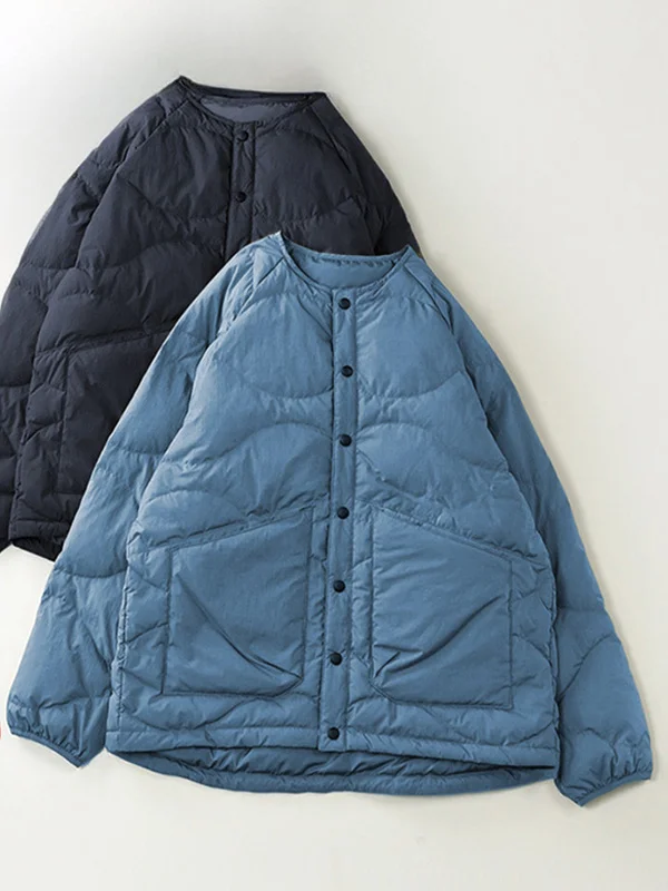 Winter round Ne Large ket down Cotton Jaet Gourd Quilted Outerwear Women's Clearance S Faion Commute Loose Fit