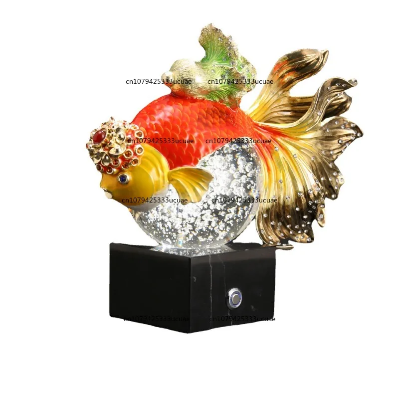

Enamel Color Glass Ball Fish High Translucency Ball Ornament Living Room TV Cabinet Study Creative Home Decor