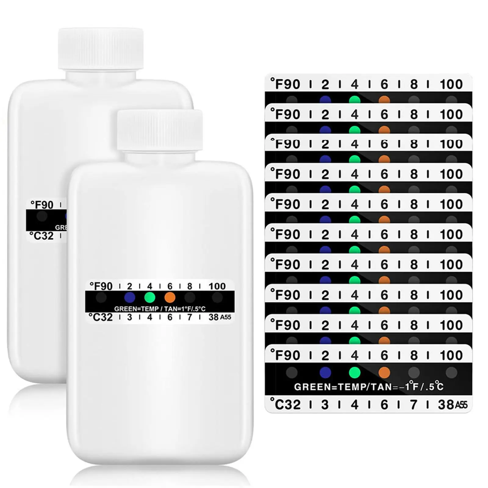 Temperature Test Strips High Quality Urine Test Set 12 Piece Kit with Bottles and Test Strips for Accurate Results