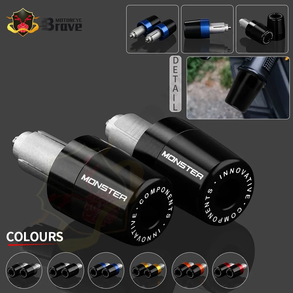 

For Ducati Monster 1200 1160 Monster 796 696 monster 821 Motorcycle Accessories Handlebar Grips Handle Bar Cap End Plugs