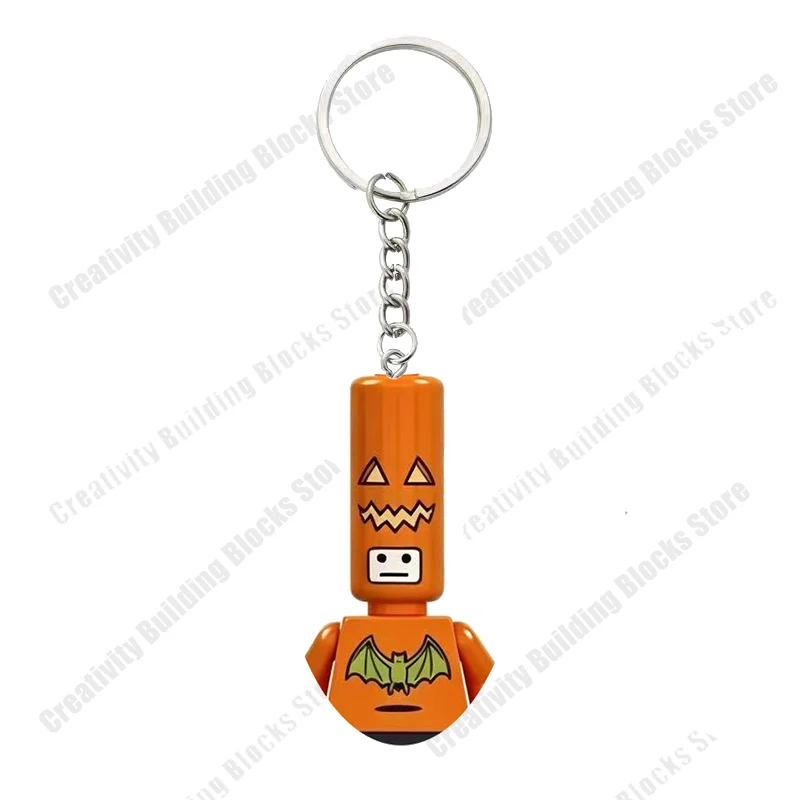 Hot-selling multi-style building block keychains, cool driver building blocks, cute backpack pendants, children's gift toys
