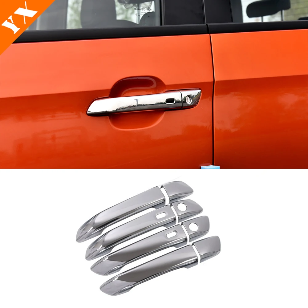 Chrome/Carbon/Black Trim Car Door Knob Protector Door Handle Bowl Frame Cover Garnish For Isuzu D MAX 2021 2022 2023 Accessories