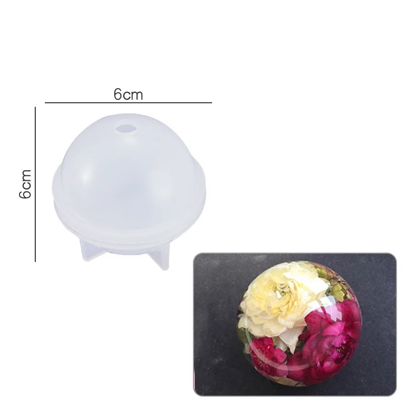Round Clear Silicone Mold for DIY Jewelry Making
