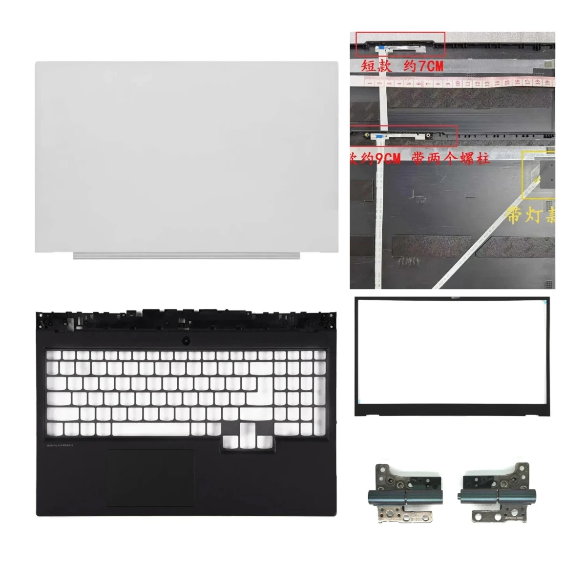 Carcasa Trasera LCD para Portátil 5 15IMH05H Y7000 Y550-15RH05H 15RH05 2020, Panel Frontal, Reposamanos, Carcasa Inferior ABCD