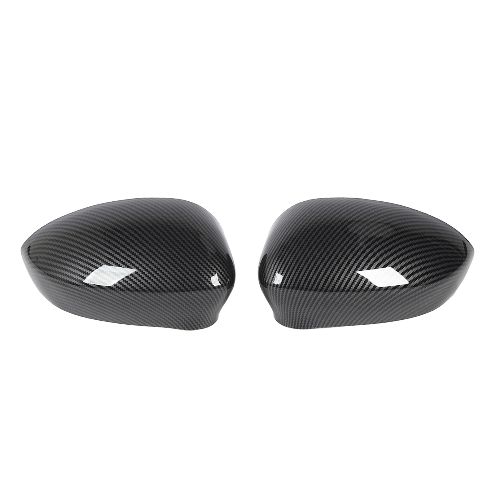 Couvercle de rétroviseur latéral de porte en Fiber de carbone, 2 pièces, remplacement de rétroviseur d'aile gauche droite pour Fiat 500 2007 – 2020