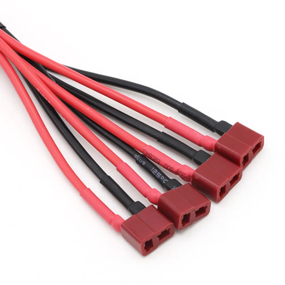 Sở Thích 1 Đến 4 Cáp T Nam Nữ Kết Nối Song Song Pin Dây Nối Dài Dẫn 16AWG 23CM Cho Rc pin/Rc