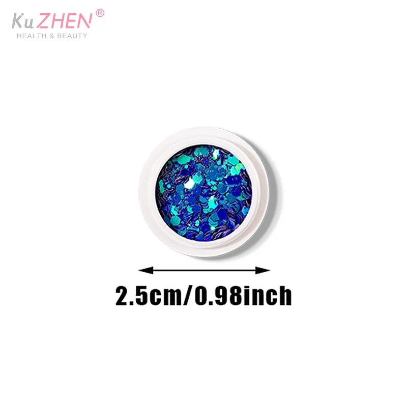 10 صناديق مسمار الفن أحجار الراين زينة مضلع الليزر لامعة فلاش مسحوق ملصقات الأظافر اكسسوارات التجميل #6