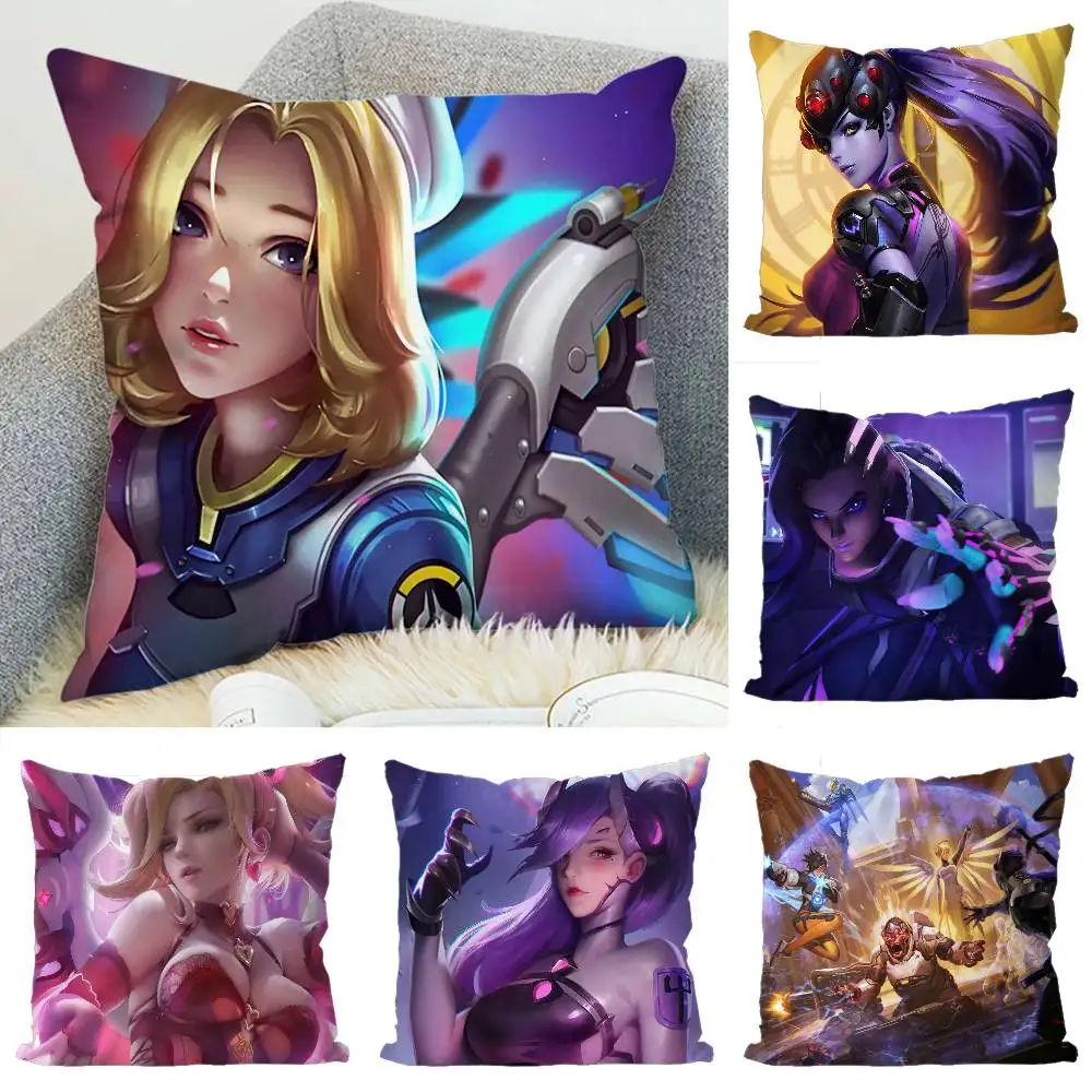 

Overwatch Pillow Case Luxury Double-sided For Car Pillows 45x45 Cushions Cover Home And Decoration Sofa Pillowcase 50x50