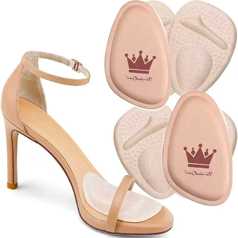 

Женская подушечка для передней части стопы, обезболивающая вставка, полустельки, обувь на высоком каблуке, нескользящая подушка для обуви, дышащие впитывающие пот подушечки для ног