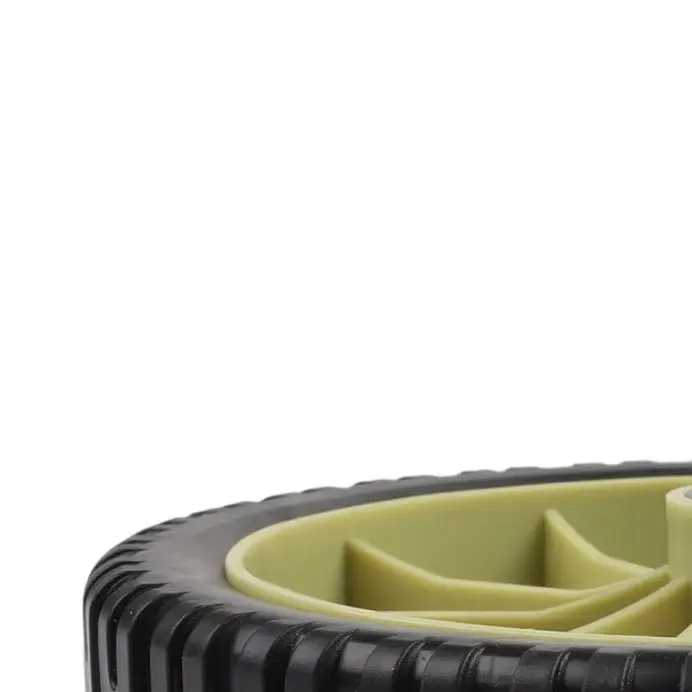 

/2PCS /8 /Inch Black Rubber Front Wheels 43mm Thick Push Mower Replacement Parts For HRJ216 Lawn Mower Garden Tool Accessories