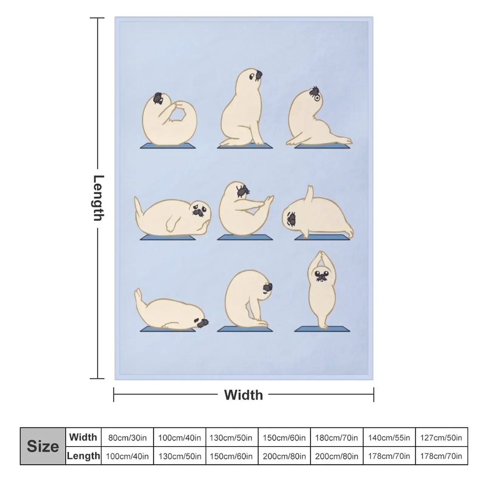 Baby Seal Yoga Throw Blanket Luxury Thicken Blankets For Bed Plaid Polar Decorative Sofas Luxury St Blankets