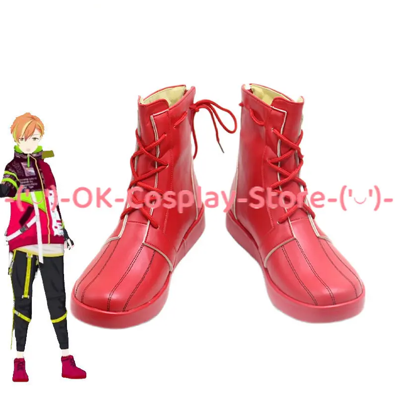 

Shinonome Akito Cosplay Shoes Game Project Sekai Colorful Stage PU Leather Shoes Halloween Party Boots Custom Made