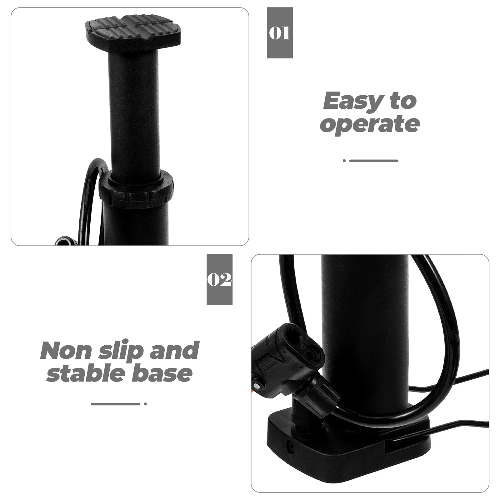 

Foot Operated High-Pressure Tire Pump Aluminum Alloy Mini Bike Inflator Portable Cycling Air Pump For Travel Emergency