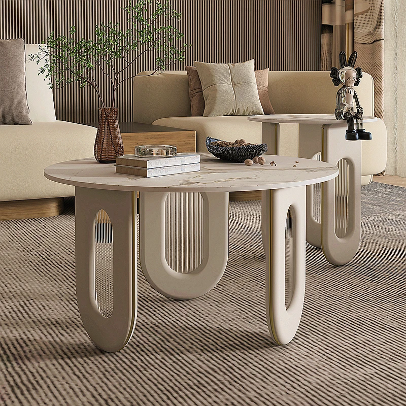 Factory Direct 2026 Nordic Style Glam Coffee Table Modern Luxury Trendy Aesthetic Coffee Table Minimalist Elegant Table Basse