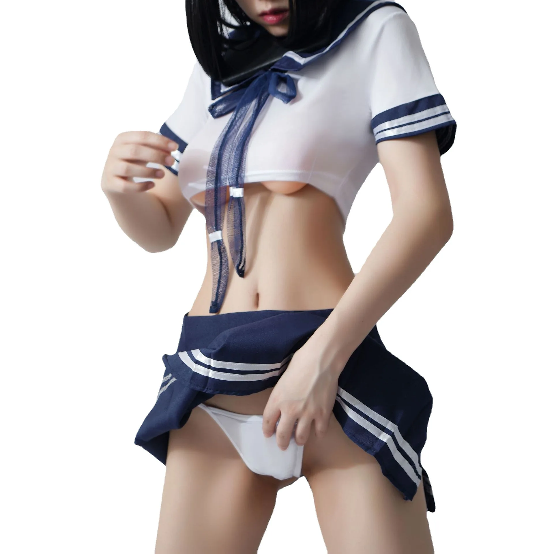 Erotic Lingerie Babydoll Role Costume Women\'s Sexy Cosplay Nurse Student Uniform SchoolGirl Erotic Maid Costume Mini Skirt Dress