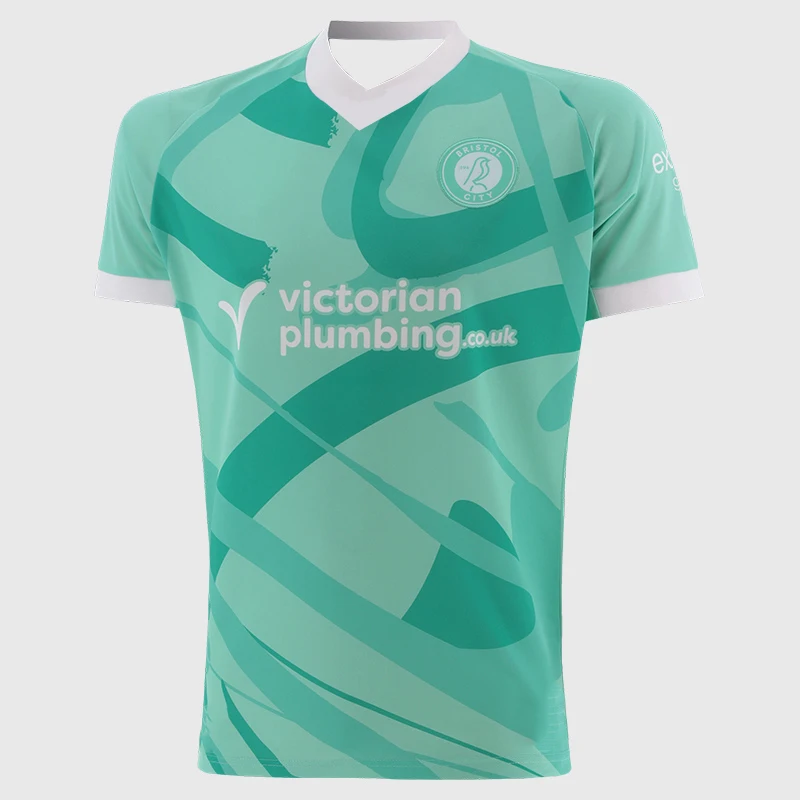 26_27 Saison Bristol City Trikot 3D-Druck Sport Freizeit Schnelltrocknend Outdoor Atmungsaktiv Familien-Partnerlook T-Shirt – Detail 7