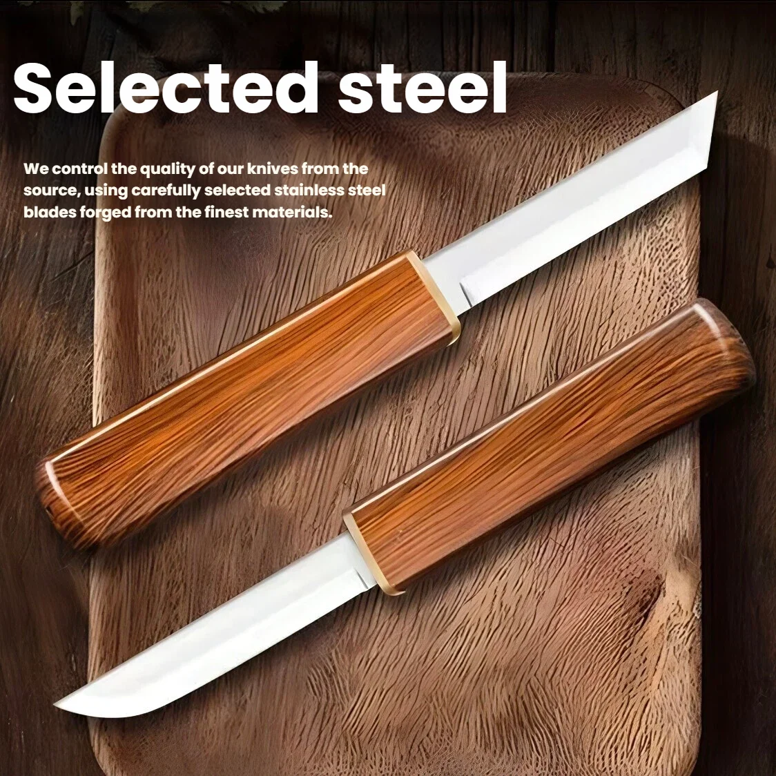 Professional Outdoor Knife Made Of Stainless Steel With A Fixed Blade And Two Edges Small Straight Blade, High Hardness 1/2/3pcs